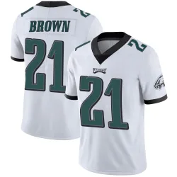 Men's Sydney Brown Philadelphia Eagles No.21 Limited Vapor Untouchable Jersey - White