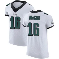 Men's Tanner McKee Philadelphia Eagles No.16 Elite Vapor Untouchable Jersey - White