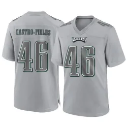 Men's Tariq Castro-Fields Philadelphia Eagles No.46 Game Atmosphere Fashion Jersey - Gray