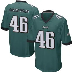 Men's Tariq Castro-Fields Philadelphia Eagles No.46 Game Team Color Jersey - Green