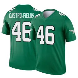 Men's Tariq Castro-Fields Philadelphia Eagles No.46 Legend Kelly Alternate Jersey - Green