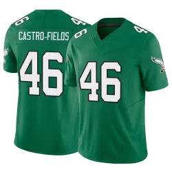 Men's Tariq Castro-Fields Philadelphia Eagles No.46 Limited Kelly Alternate Vapor F.U.S.E. Jersey - Green