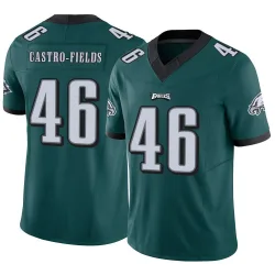 Men's Tariq Castro-Fields Philadelphia Eagles No.46 Limited Vapor F.U.S.E. Jersey - Green