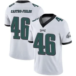 Men's Tariq Castro-Fields Philadelphia Eagles No.46 Limited Vapor Untouchable Jersey - White