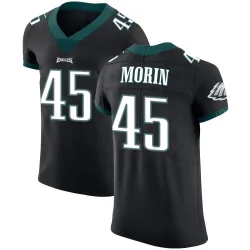 Men's Taylor Morin Philadelphia Eagles No.45 Elite Alternate Vapor Untouchable Jersey - Black