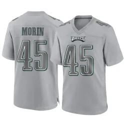 Men's Taylor Morin Philadelphia Eagles No.45 Game Atmosphere Fashion Jersey - Gray