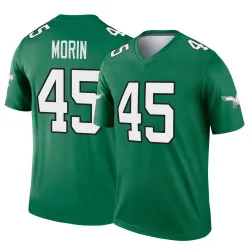 Men's Taylor Morin Philadelphia Eagles No.45 Legend Kelly Alternate Jersey - Green
