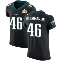 Men's Terrace Marshall Jr. Philadelphia Eagles No.46 Elite Alternate Vapor Untouchable Super Bowl LIX Jersey - Black