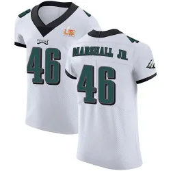 Men's Terrace Marshall Jr. Philadelphia Eagles No.46 Elite Vapor Untouchable Super Bowl LIX Jersey - White