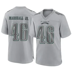 Men's Terrace Marshall Jr. Philadelphia Eagles No.46 Game Atmosphere Fashion Jersey - Gray