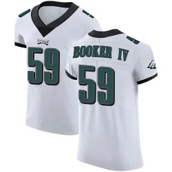 Men's Thomas Booker IV Philadelphia Eagles No.59 Elite Vapor Untouchable Jersey - White