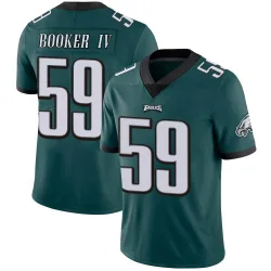 Men's Thomas Booker IV Philadelphia Eagles No.59 Limited Midnight Team Color Vapor Untouchable Jersey - Green