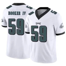 Men's Thomas Booker IV Philadelphia Eagles No.59 Limited Vapor F.U.S.E. Jersey - White
