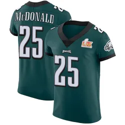 Men's Tommy McDonald Philadelphia Eagles No.25 Elite Midnight Team Color Vapor Untouchable Super Bowl LIX Jersey - Green