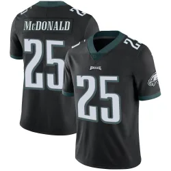 Men's Tommy McDonald Philadelphia Eagles No.25 Limited Alternate Vapor Untouchable Jersey - Black