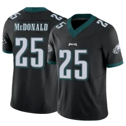 Men's Tommy McDonald Philadelphia Eagles No.25 Limited Vapor F.U.S.E. Jersey - Black
