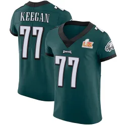 Men's Trevor Keegan Philadelphia Eagles No.77 Elite Midnight Team Color Vapor Untouchable Super Bowl LIX Jersey - Green