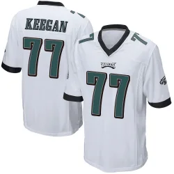 Men's Trevor Keegan Philadelphia Eagles No.77 Game Jersey - White