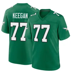Men's Trevor Keegan Philadelphia Eagles No.77 Game Kelly Alternate Jersey - Green