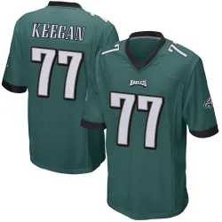 Men's Trevor Keegan Philadelphia Eagles No.77 Game Team Color Jersey - Green