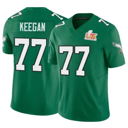 Men's Trevor Keegan Philadelphia Eagles No.77 Limited Kelly Alternate Vapor F.U.S.E. Super Bowl LIX Jersey - Green