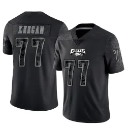 Men's Trevor Keegan Philadelphia Eagles No.77 Limited Reflective Jersey - Black
