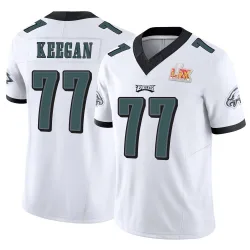 Men's Trevor Keegan Philadelphia Eagles No.77 Limited Vapor F.U.S.E. Super Bowl LIX Jersey - White