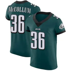 Men's Tristin McCollum Philadelphia Eagles No.36 Elite Midnight Team Color Vapor Untouchable Jersey - Green