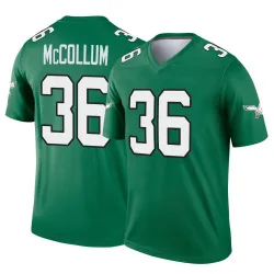 Men's Tristin McCollum Philadelphia Eagles No.36 Legend Kelly Alternate Jersey - Green