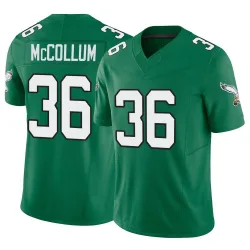 Men's Tristin McCollum Philadelphia Eagles No.36 Limited Kelly Alternate Vapor F.U.S.E. Jersey - Green