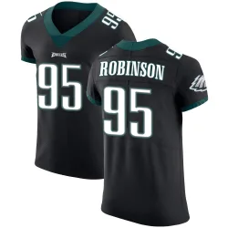 Men's Ty Robinson Philadelphia Eagles No.95 Elite Alternate Vapor Untouchable Jersey - Black