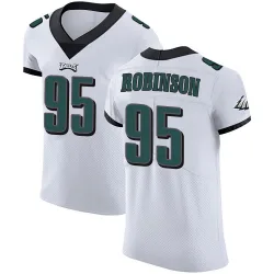 Men's Ty Robinson Philadelphia Eagles No.95 Elite Vapor Untouchable Jersey - White