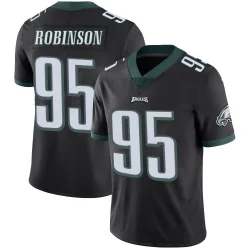 Men's Ty Robinson Philadelphia Eagles No.95 Limited Alternate Vapor Untouchable Jersey - Black
