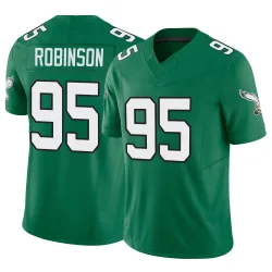 Men's Ty Robinson Philadelphia Eagles No.95 Limited Kelly Alternate Vapor F.U.S.E. Jersey - Green