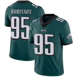 Men's Ty Robinson Philadelphia Eagles No.95 Limited Midnight Team Color Vapor Untouchable Jersey - Green
