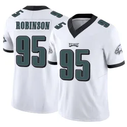 Men's Ty Robinson Philadelphia Eagles No.95 Limited Vapor F.U.S.E. Jersey - White