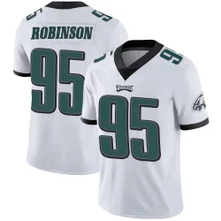Men's Ty Robinson Philadelphia Eagles No.95 Limited Vapor Untouchable Jersey - White