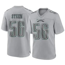 Men's Tyler Steen Philadelphia Eagles No.56 Game Atmosphere Fashion Jersey - Gray
