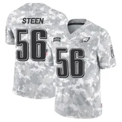Men's Tyler Steen Philadelphia Eagles No.56 Limited 2024 Salute to Service Jersey - Arctic Camo