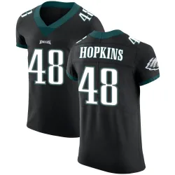 Men's Wes Hopkins Philadelphia Eagles No.48 Elite Alternate Vapor Untouchable Jersey - Black