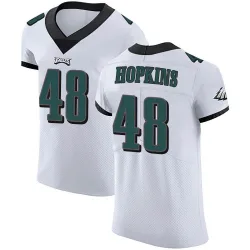 Men's Wes Hopkins Philadelphia Eagles No.48 Elite Vapor Untouchable Jersey - White