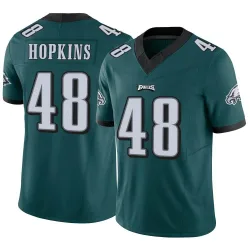 Men's Wes Hopkins Philadelphia Eagles No.48 Limited Vapor F.U.S.E. Jersey - Green