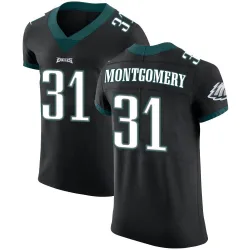 Men's Wilbert Montgomery Philadelphia Eagles No.31 Elite Alternate Vapor Untouchable Jersey - Black