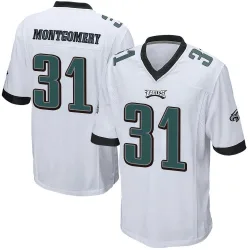 Men's Wilbert Montgomery Philadelphia Eagles No.31 Game Jersey - White