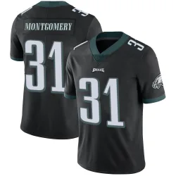 Men's Wilbert Montgomery Philadelphia Eagles No.31 Limited Alternate Vapor Untouchable Jersey - Black
