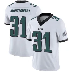 Men's Wilbert Montgomery Philadelphia Eagles No.31 Limited Vapor Untouchable Jersey - White
