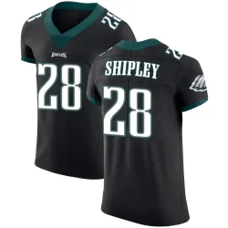 Men's Will Shipley Philadelphia Eagles No.28 Elite Alternate Vapor Untouchable Jersey - Black