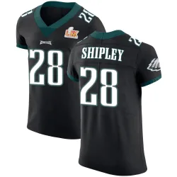 Men's Will Shipley Philadelphia Eagles No.28 Elite Alternate Vapor Untouchable Super Bowl LIX Jersey - Black