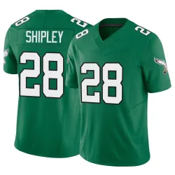 Men's Will Shipley Philadelphia Eagles No.28 Limited Kelly Alternate Vapor F.U.S.E. Jersey - Green