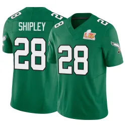 Men's Will Shipley Philadelphia Eagles No.28 Limited Kelly Alternate Vapor F.U.S.E. Super Bowl LIX Jersey - Green
